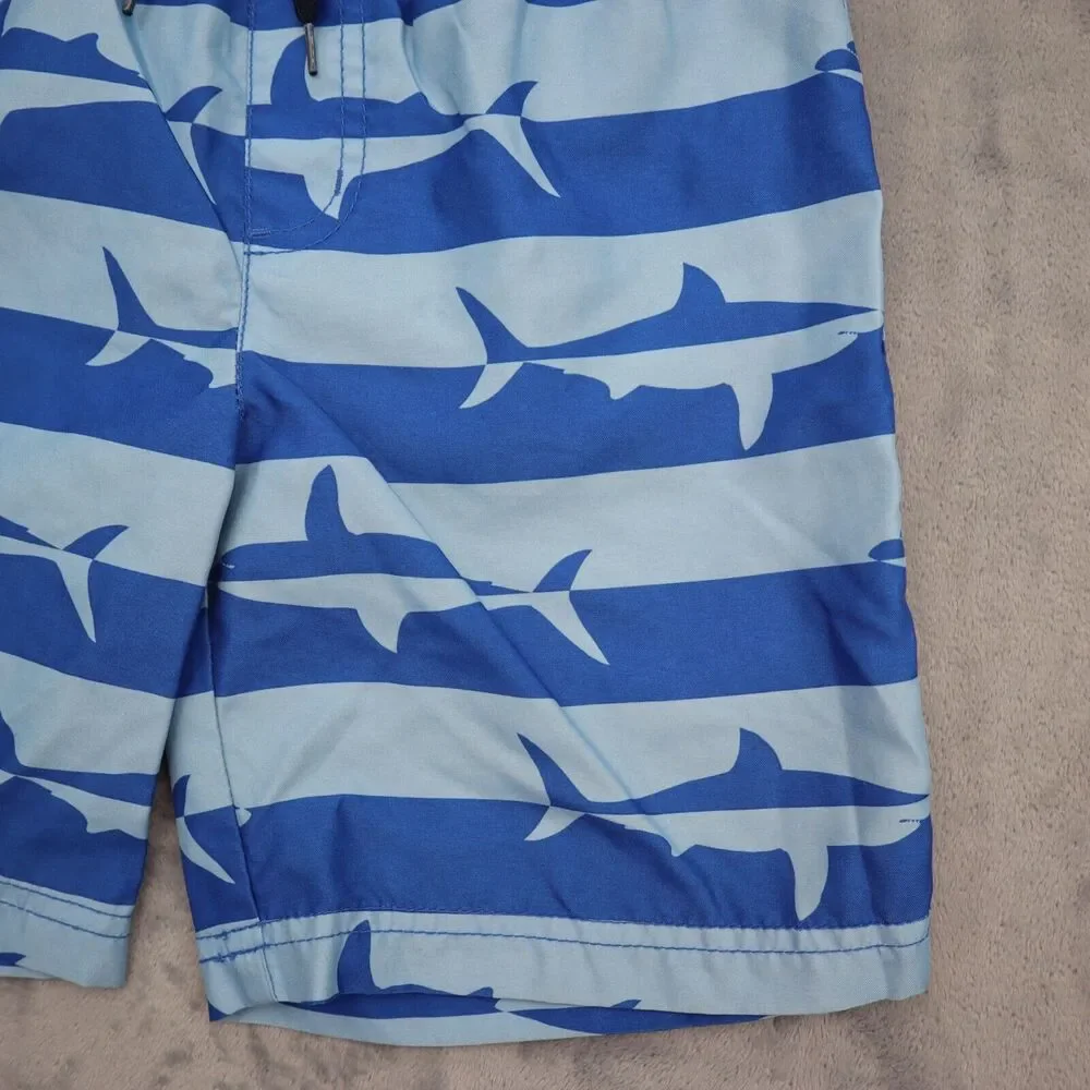 Gymboree Shorts Boys 6 Blue Dolphin Drawstring Stretchable Waist Bottoms